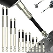 Lifesparking Drill Bits - High Screwdriver Drill Bit, Strong Durability Screwdriver Drill Bit Set, Impact Driver Bit Set, Anti-Slip Drill Bits (12PCS)